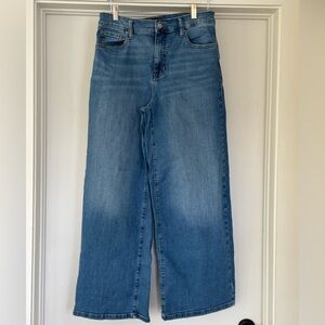 Banana Republic Factory Wide Leg-High Rise jeans